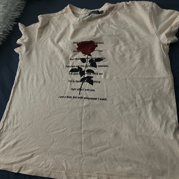 Pink peachy coloured tee - Picture 4 of 4